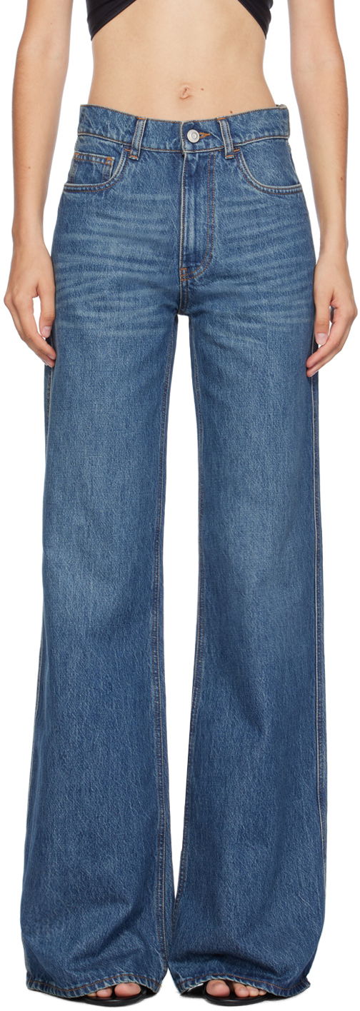 Jeans Coperni Coperni Wide Leg Jeans Blå | COPP95252, 0