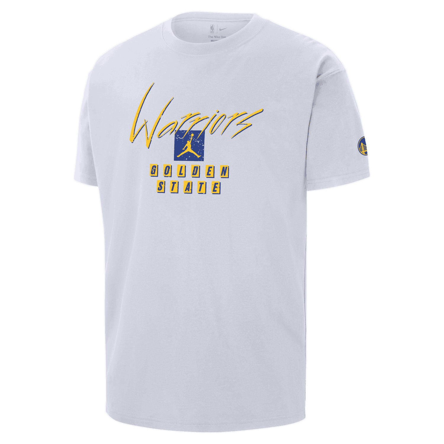 T-shirt Jordan Jordan NBA Max90 Golden State Warriors Courtside Statement Edition Hvid | FN1064-100, 1
