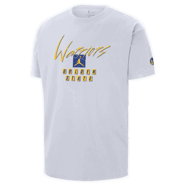 T-shirt Jordan Jordan NBA Max90 Golden State Warriors Courtside Statement Edition Hvid | FN1064-100, 1