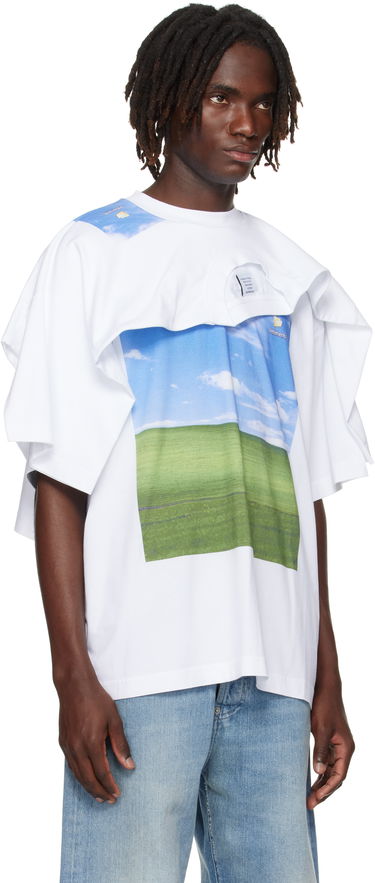 T-shirt VETEMENTS Vetements Desktop Double Layered T-Shirt Hvid | UH76TR770W, 4