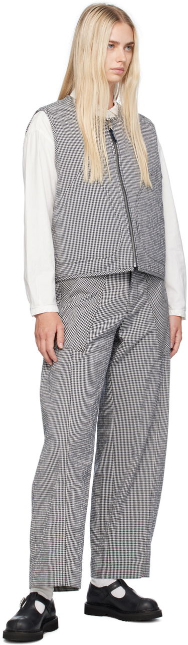 Bukser YMC YMC Peggy Gingham Check Trousers Blå | Q4WMI, 3
