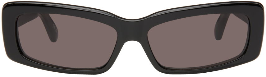 Solbriller Balenciaga Oversize Rectangle Sunglasses Sort | BB0286S, 0