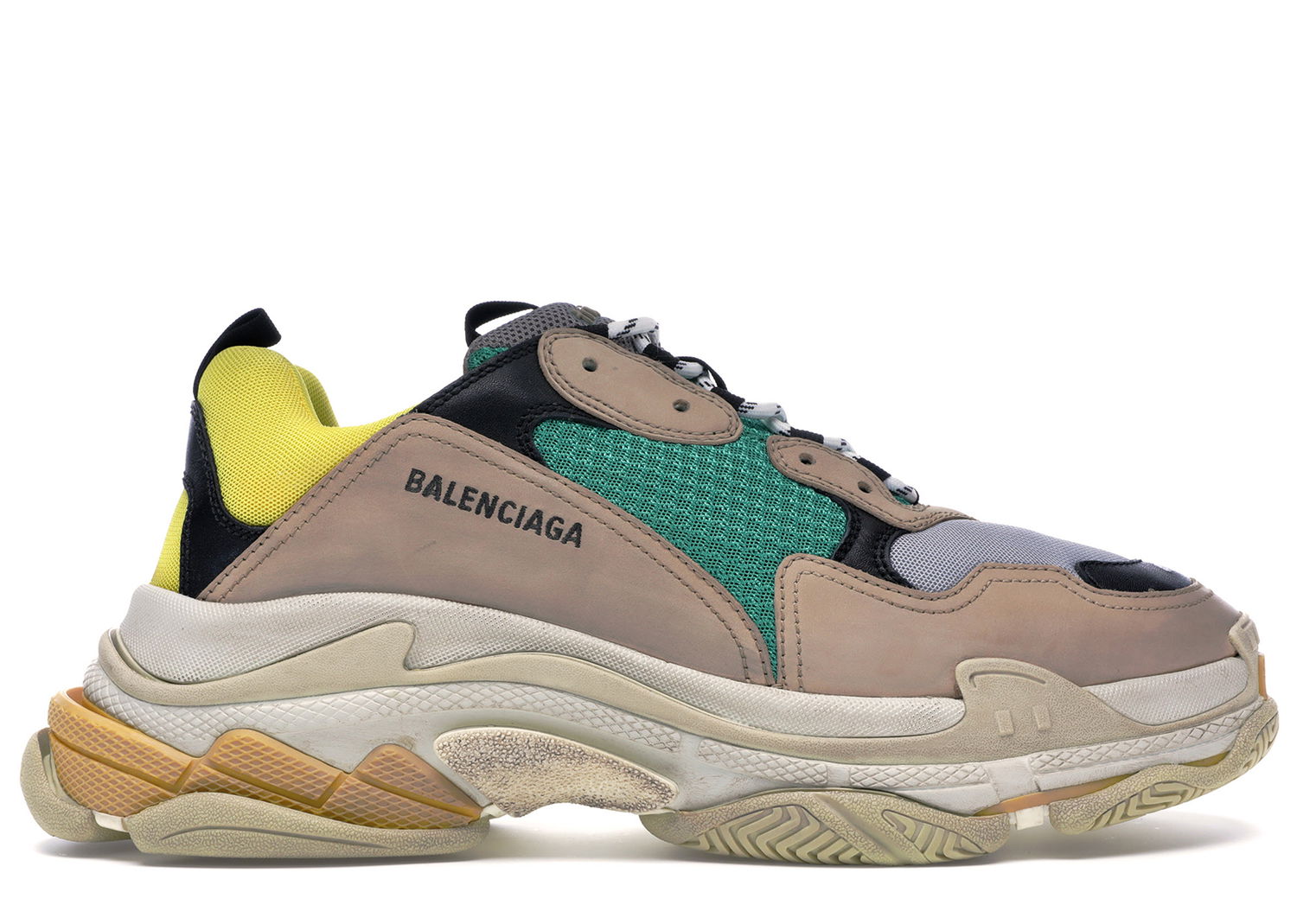 Sneakers og sko Balenciaga Triple S Beige Green Yellow 2018 Beige | 516440W09O27070, 0
