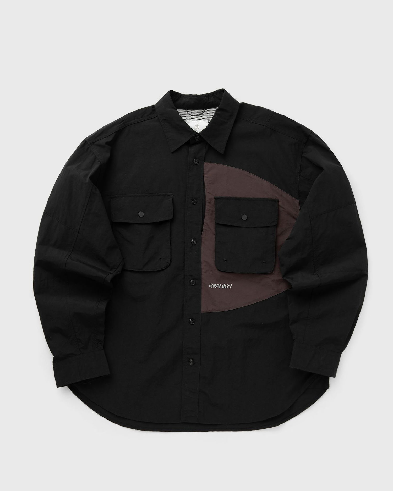 Skjorte GRAMICCI Brentwood Nylon Shirt Sort | G5SM-J038-BLACK, 0