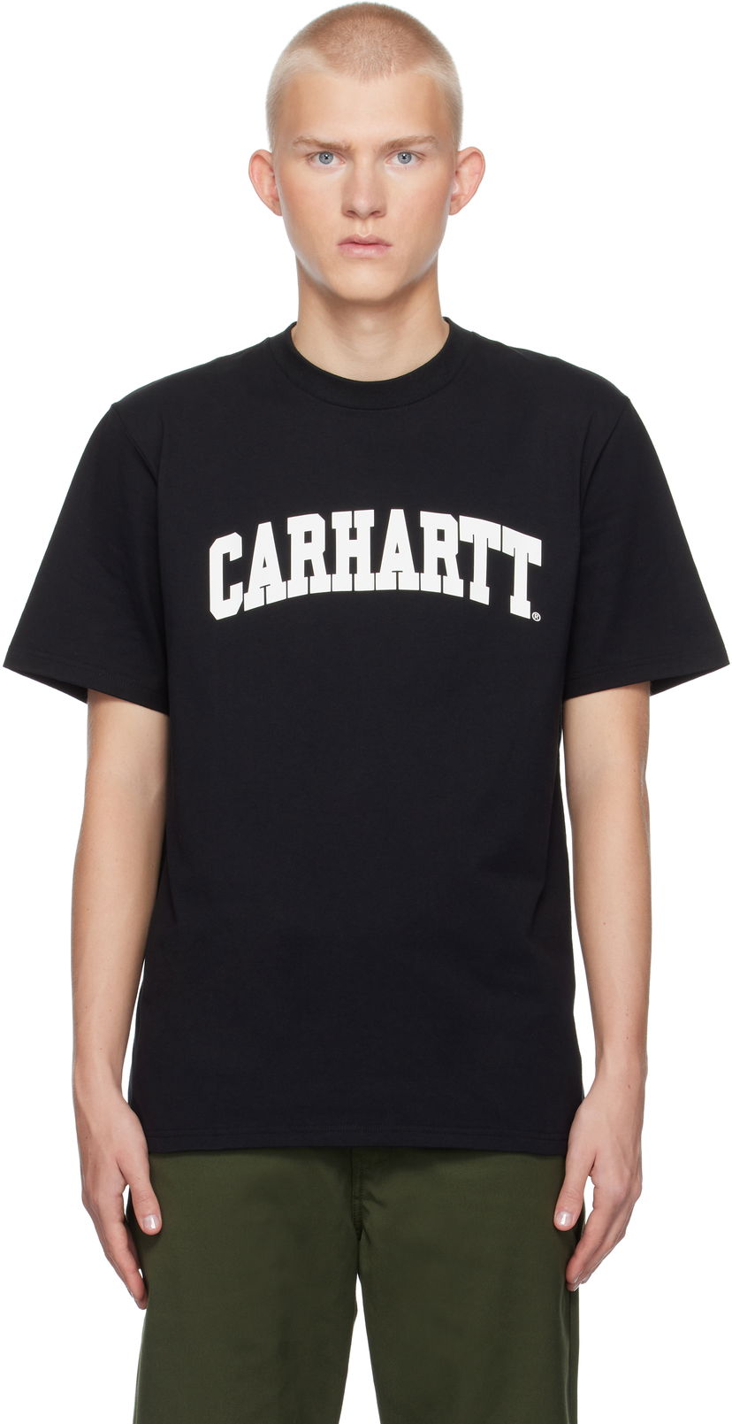 T-shirt Carhartt WIP Black University T-Shirt Sort | I034851