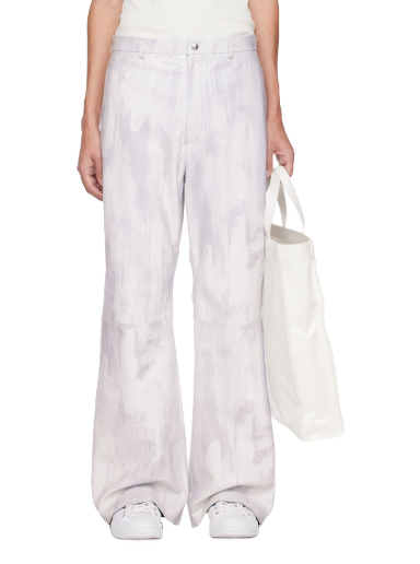 Bukser Acne Studios x SSENSE Leather Trousers Hvid | CK0072-
