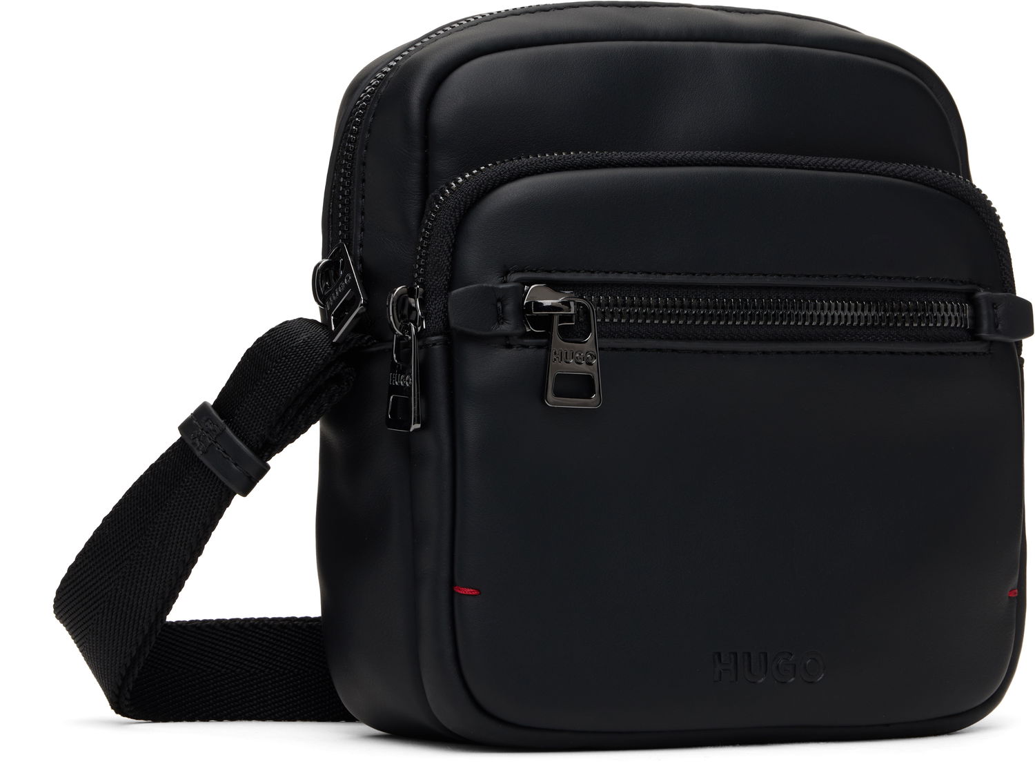 Skuldertaske BOSS HUGO Reporter Faux-Leather Bag Sort | 50535705, 1