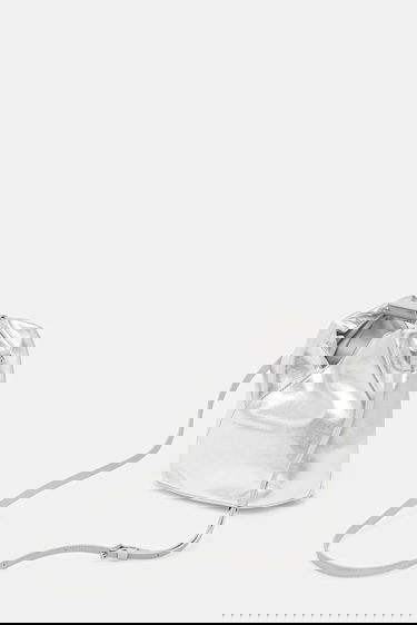 Håndtaske Maison Margiela MM6 Maison Margiela Metallic Crossbody Bag Metalisk | SB6WD0026.P8496.T9002, 2