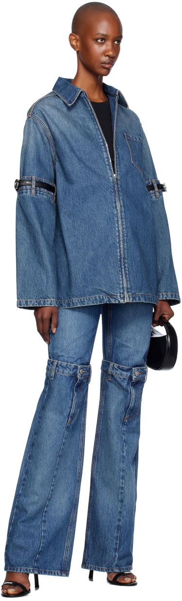 Jakke Coperni Denim Jacket With Open Elbows Blå | COPCH42252, 3
