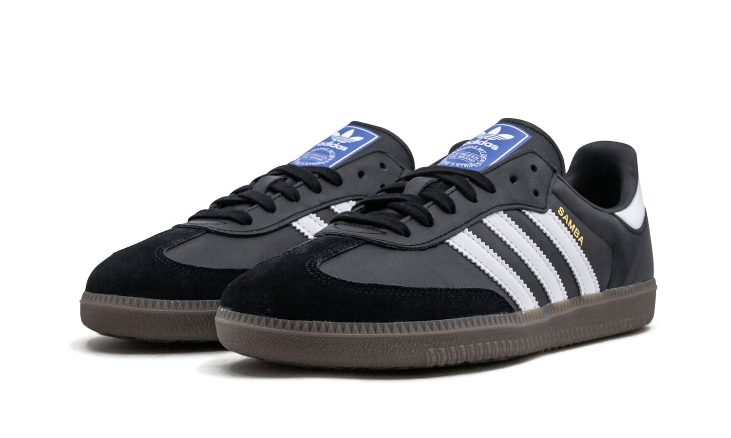 Sneakers og sko adidas Originals Adidas Samba OG Black White Gum Sort | BZ0058, 1