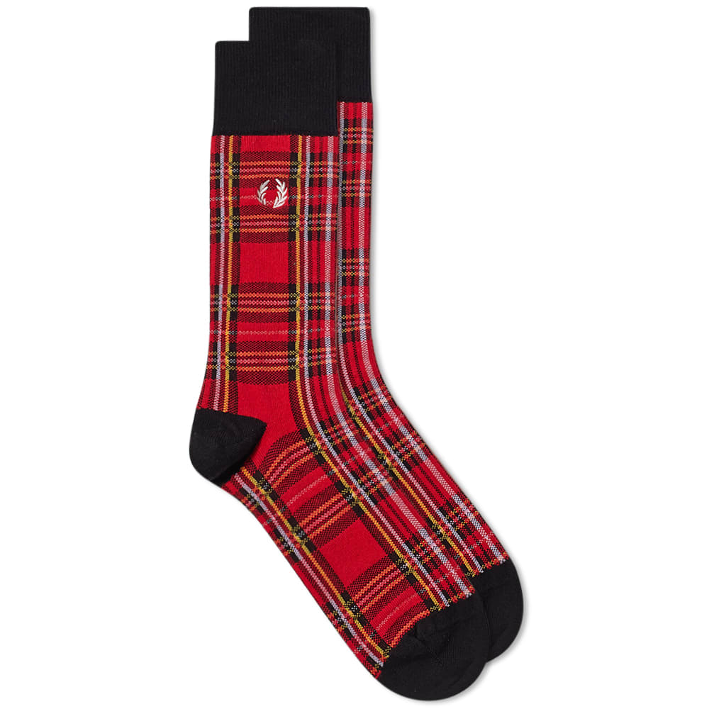 Sokker Fred Perry Tartan Sock Rød | C5127-943, 0