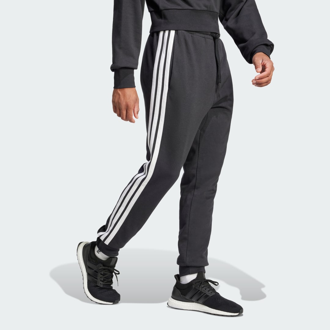 Joggingbukser adidas Performance 3-Stripes French Terry Joggers Sort | JD1881, 1