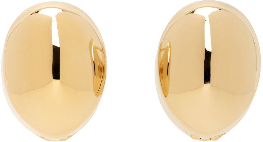 Øreringe Bottega Veneta Hoop Earrings Beige | 754325 VAHU0, 0