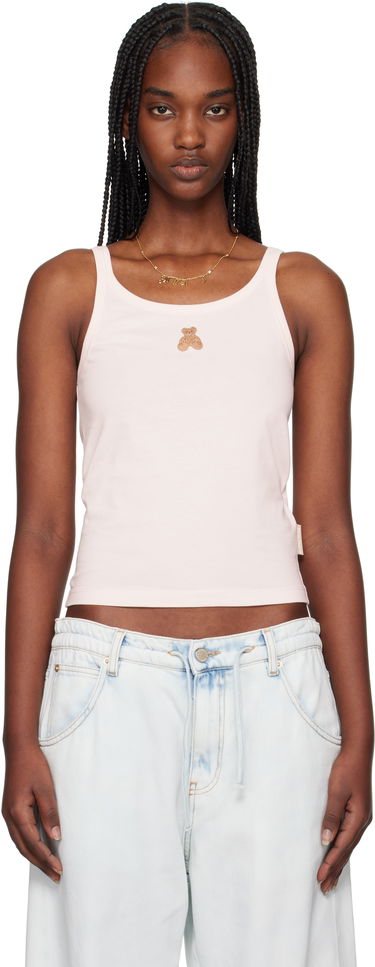 Tanktop Palm Angels Palm Angels Bear in Mind Tank Top Lyserød | PWAD076S25JER0013C60, 0