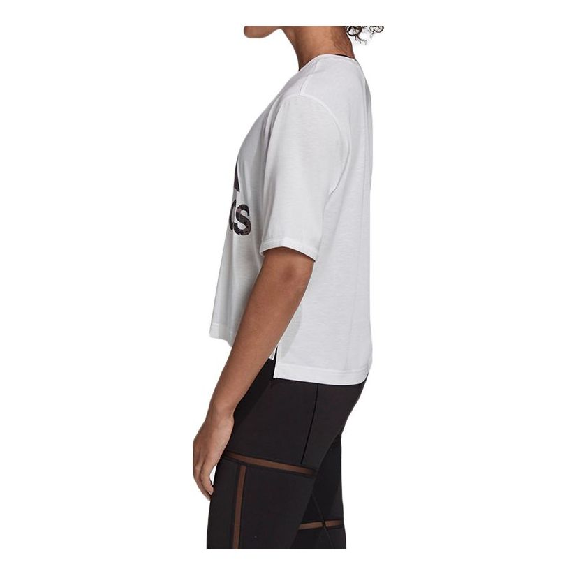 Crop top adidas Originals Adidas Univ Cropped T-Shirt Hvid | GK5078