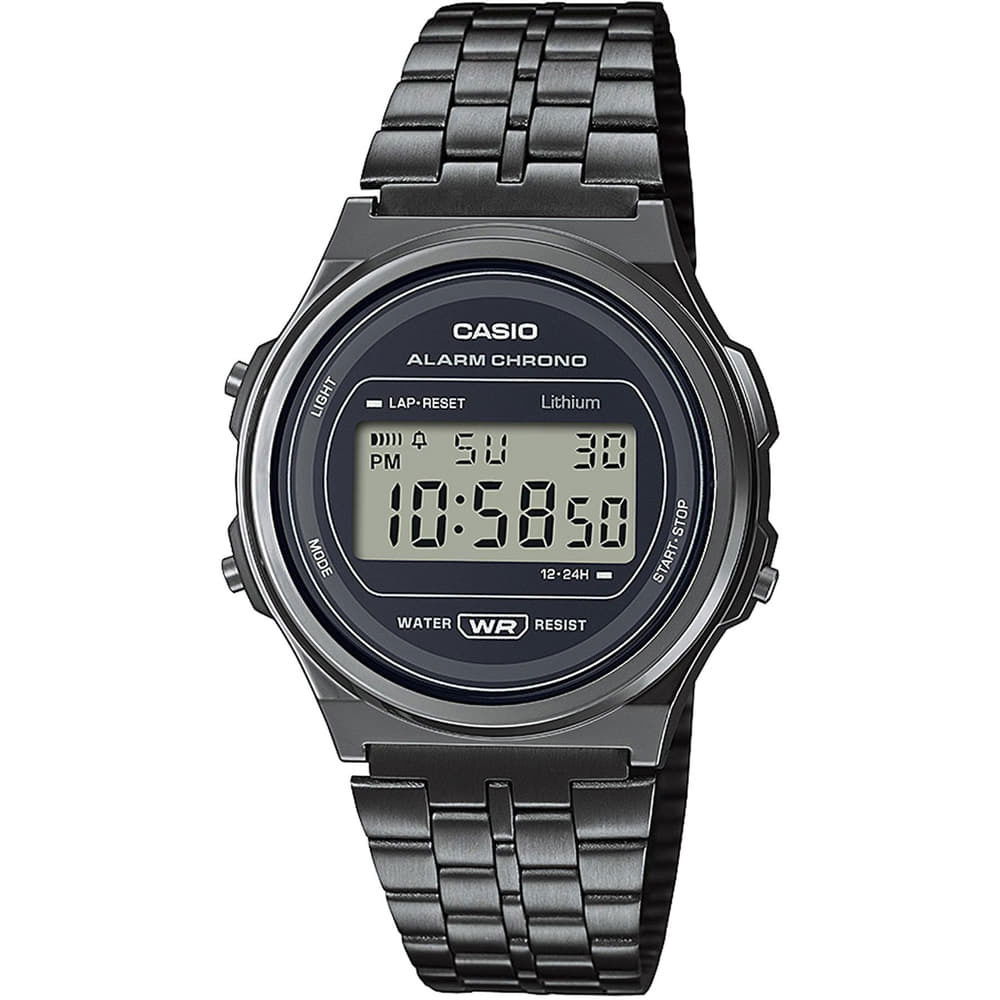 Ur CASIO Vintage A171WEGG-1AEF Sort | A171WEGG-1AEF, 1