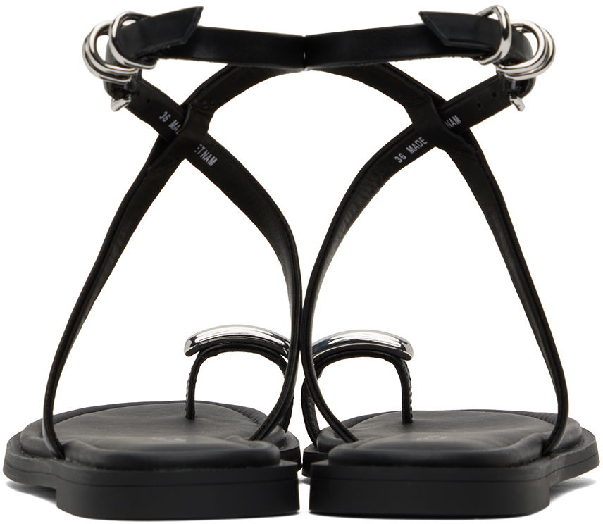 Ring rag & bone Rag & Bone Geo Ring Sandals Sort | WFF24PF038LE38, 1