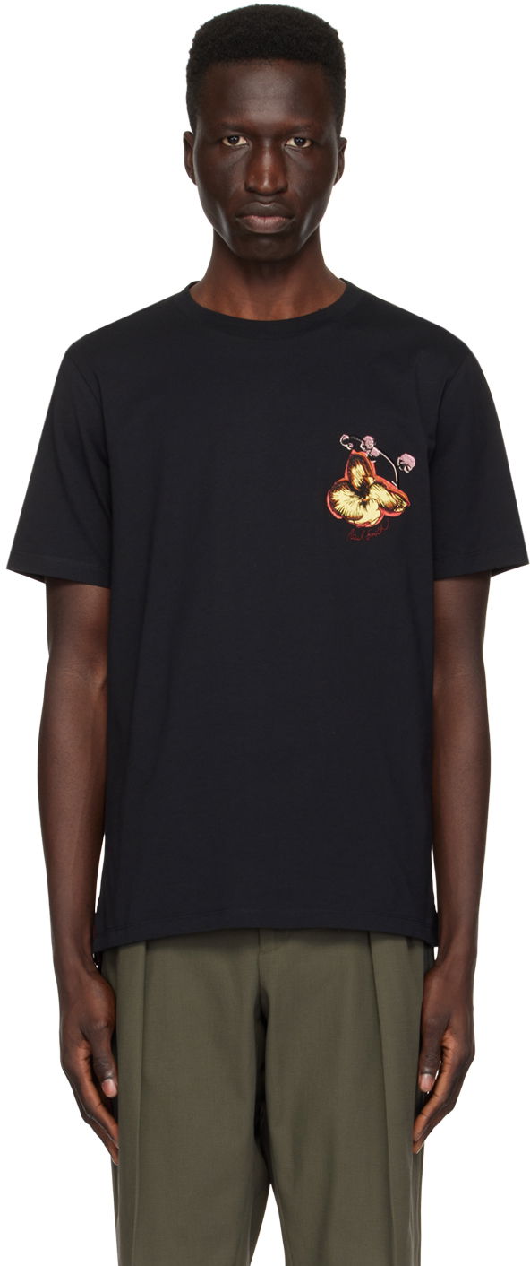 T-shirt Paul Smith Paul Smith Orchid Graphic T-Shirt Sort | M1R-697P-MP4286-79, 0