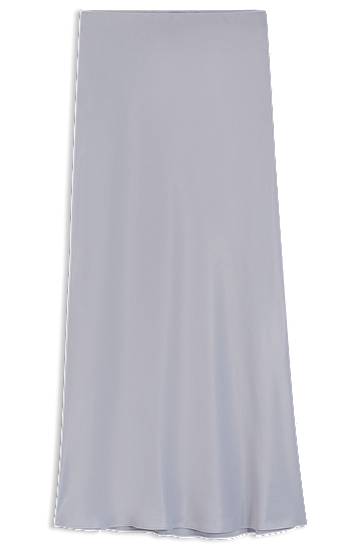 Nederdel BOSS Satin Maxi Skirt Grå | 50541819, 0