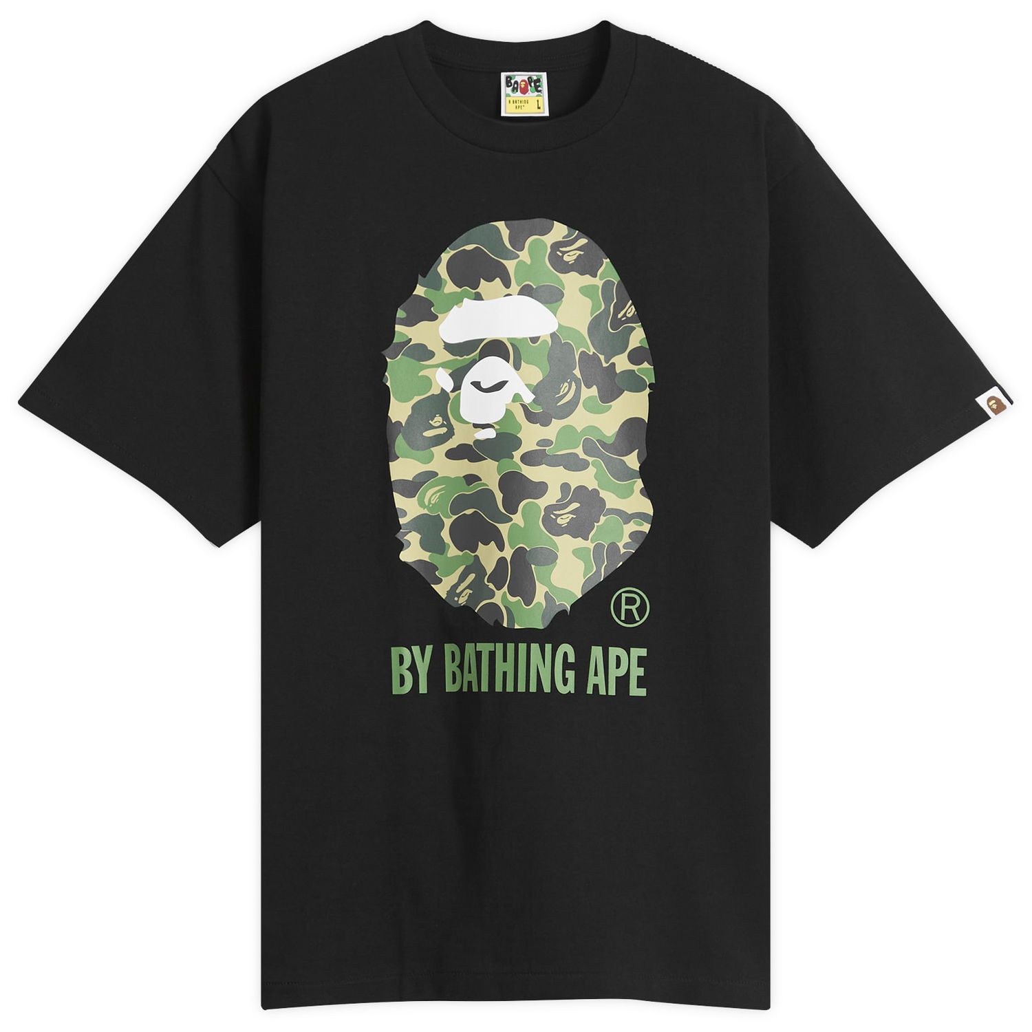 T-shirt BAPE A Bathing Ape ABC Camo T-Shirt, Size L Sort | 001TEL301007M-BGN, 1
