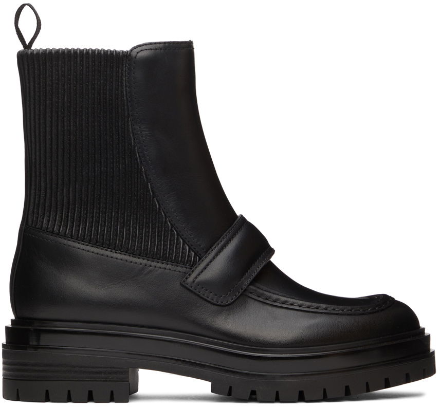 Sneakers og sko Gianvito Rossi Berck Leather Boots Sort | G73261.20GOM.CEO, 0