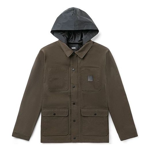 Regnfrakke Vans Vans Cargo Hooded Jacket Grøn | VN0A456ZTT5, 0