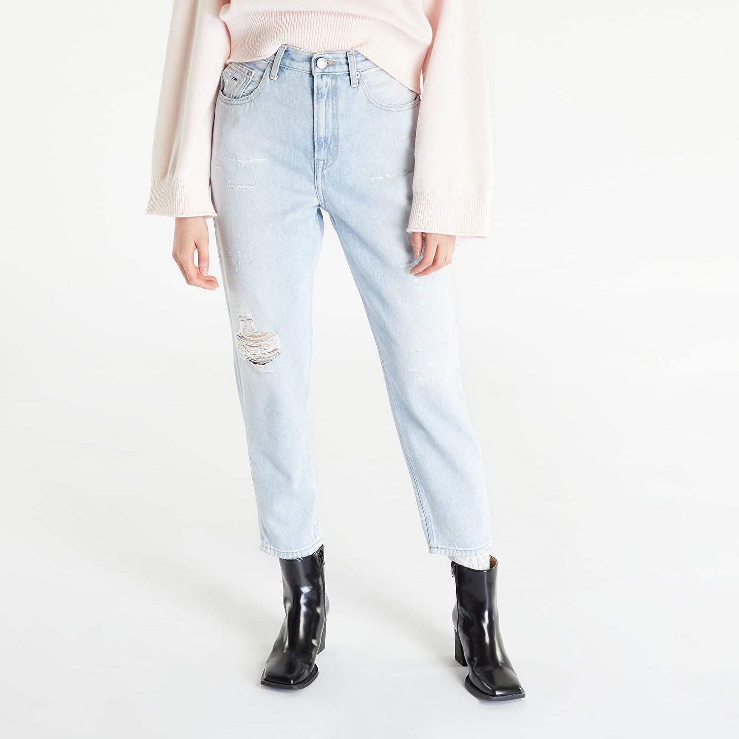 Jeans Tommy Hilfiger Mom Jeans Ultra High Rise Tapered Denim Blå | DW0DW15523 1AB, 0