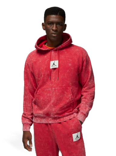 Sweatshirt Jordan Essential Washed Fleece Hoodie Rød | DR3087-612