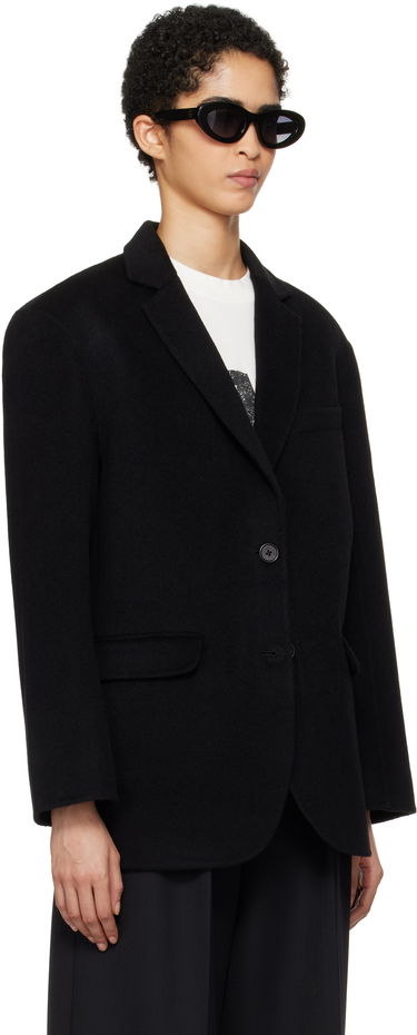 Jakke Anine Bing Black Single-Breasted Blazer Sort | A-01-7073-000, 1