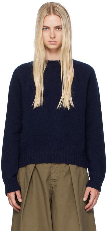 Sweater YMC Jets Sweater Blå | Q8AZB, 0