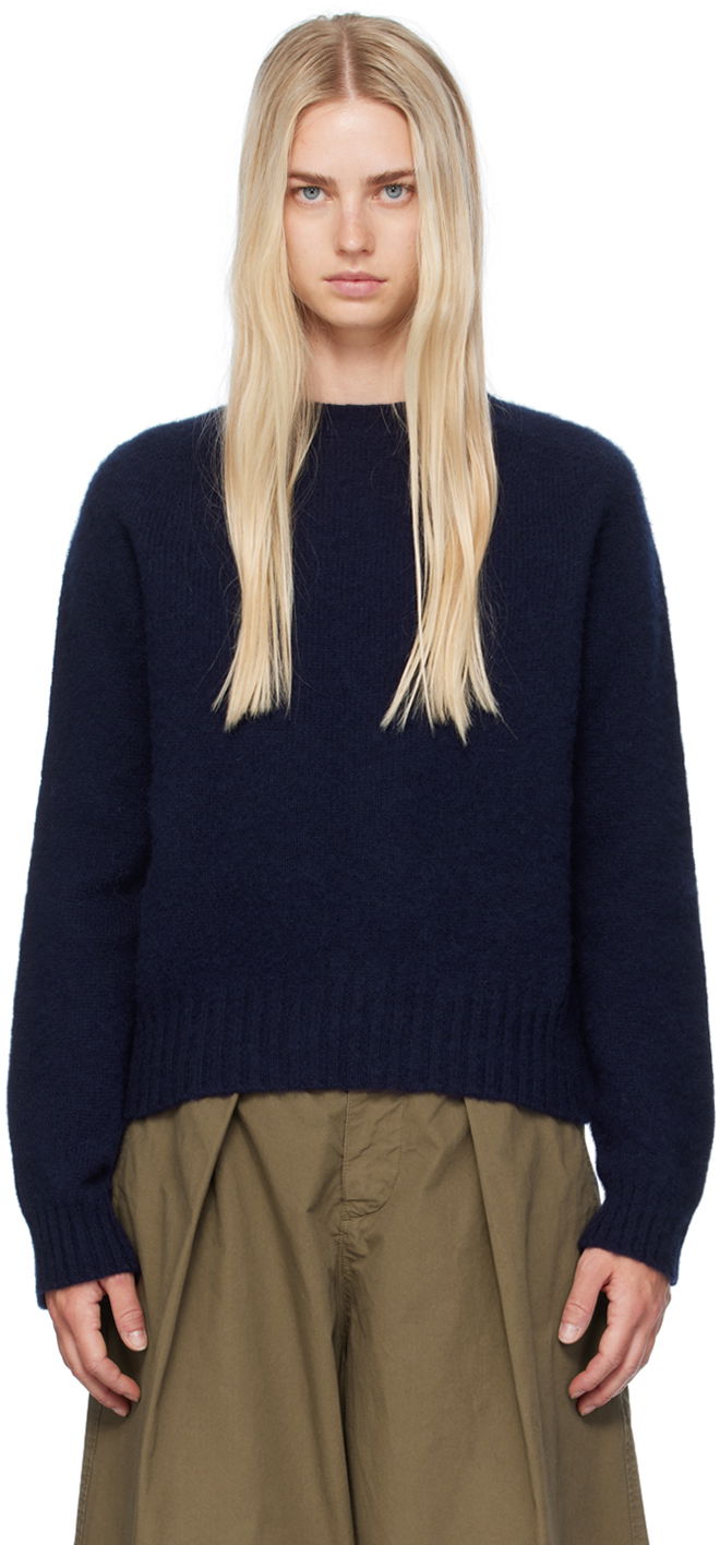 Sweater YMC Jets Sweater Blå | Q8AZB