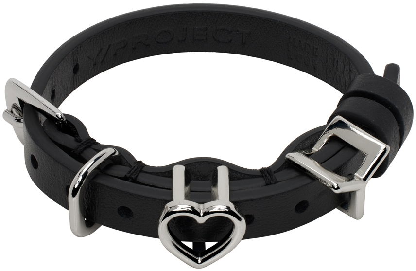 Armbånd Y/PROJECT Heart Belt Bracelet Sort | 640BR003, 0