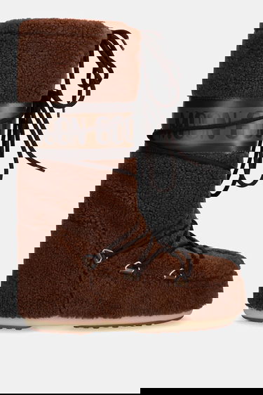 Sneakers og sko Moon Boot MB ICON FLEECE Teddy Boots Brun | 80D1403080.M004, 1