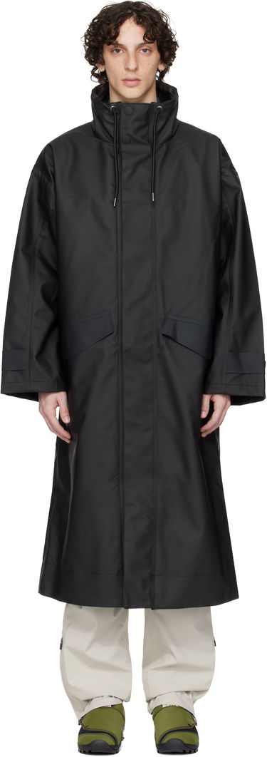 Regnfrakke Rains RAINS Vision Long Raincoat Sort | 17190, 0