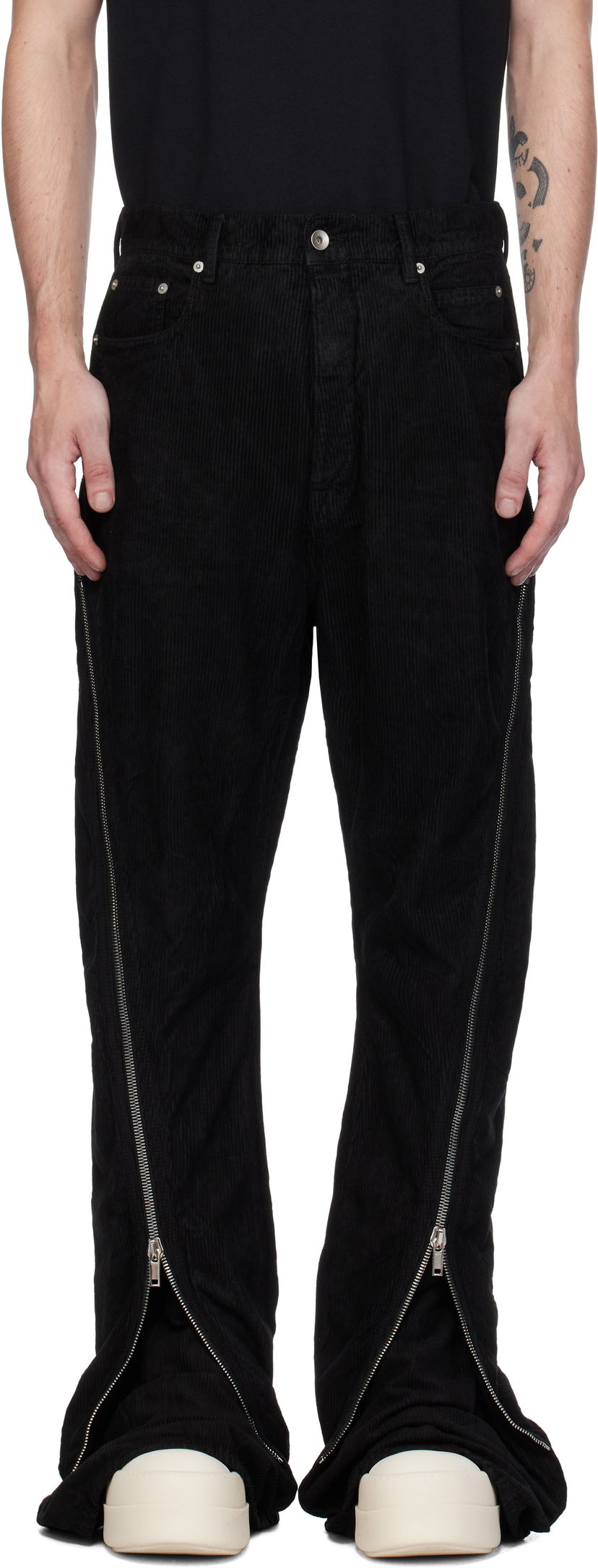 Bukser Rick Owens Bolan Banana Trousers Sort | DU02D2363 MCF