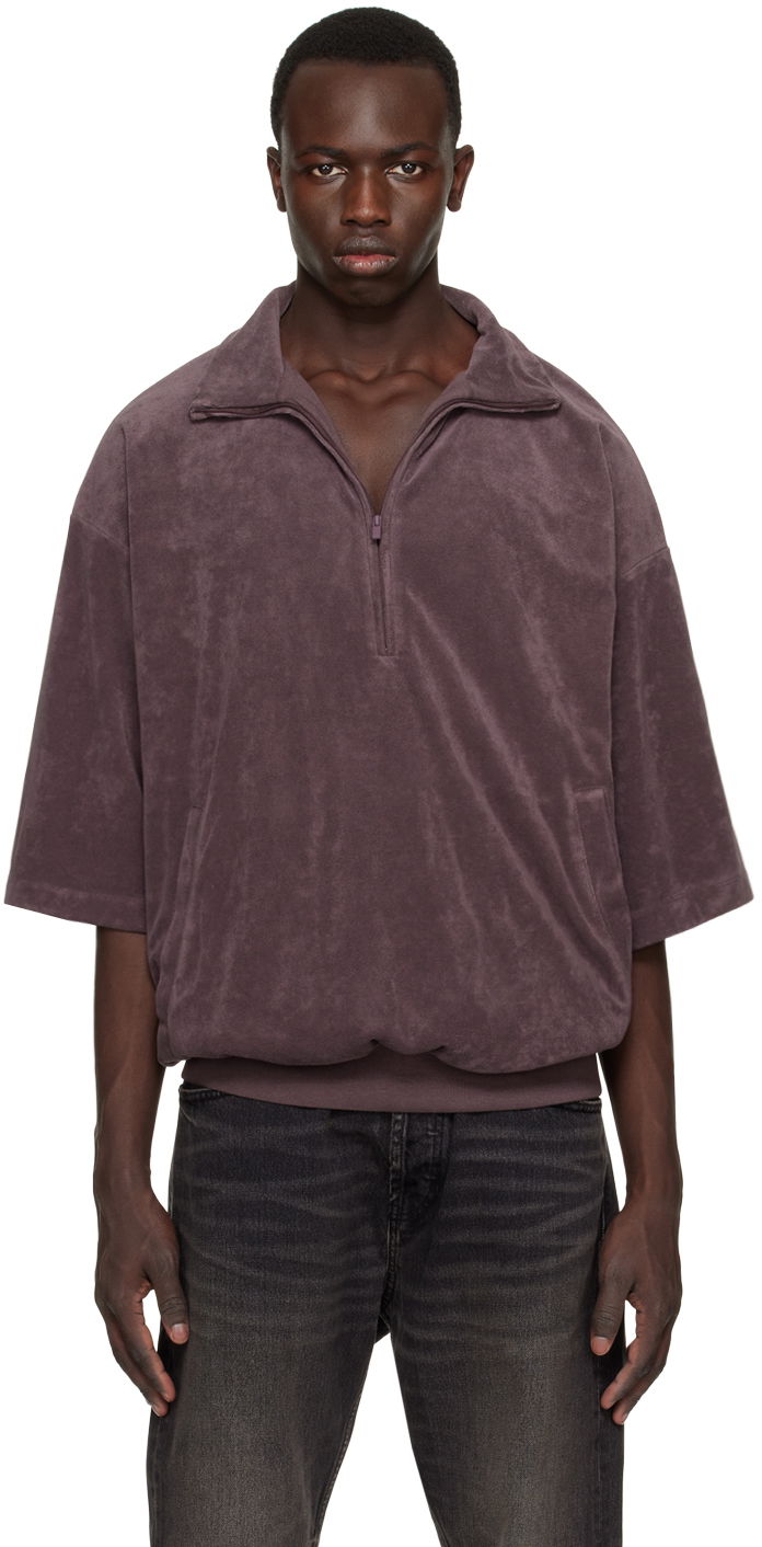 Sweatshirt Fear of God ESSENTIALS Half-Zip Sweatshirt Bourgogne | 125BT224095F, 0
