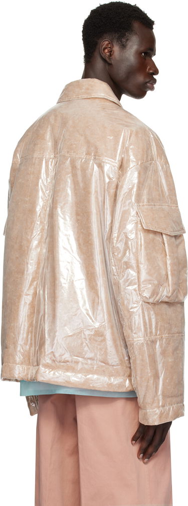 Bomberjakke Dries Van Noten Dries Van Noten Puffed Nylon Jacket Beige | 251-020526-1257, 2