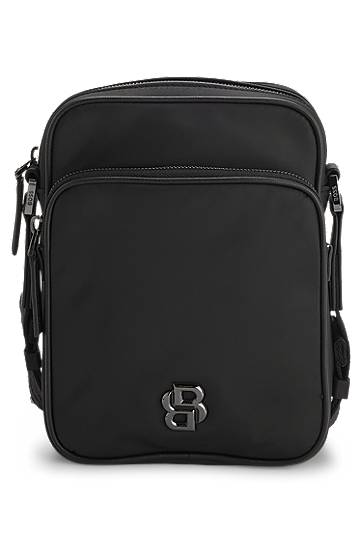 Skuldertaske BOSS BOSS Twill Reporter Bag with Double B Monogram Sort | 50523462