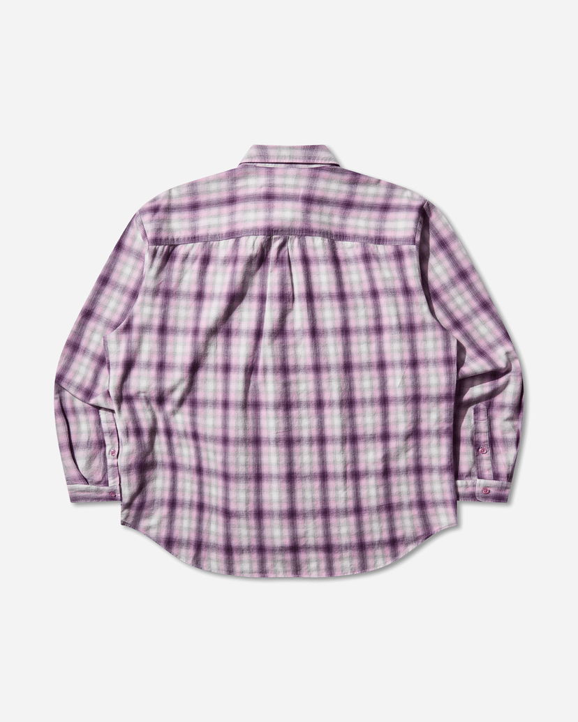 Skjorte ERL Plaid Overshirt Lilla | ERL11B003 1