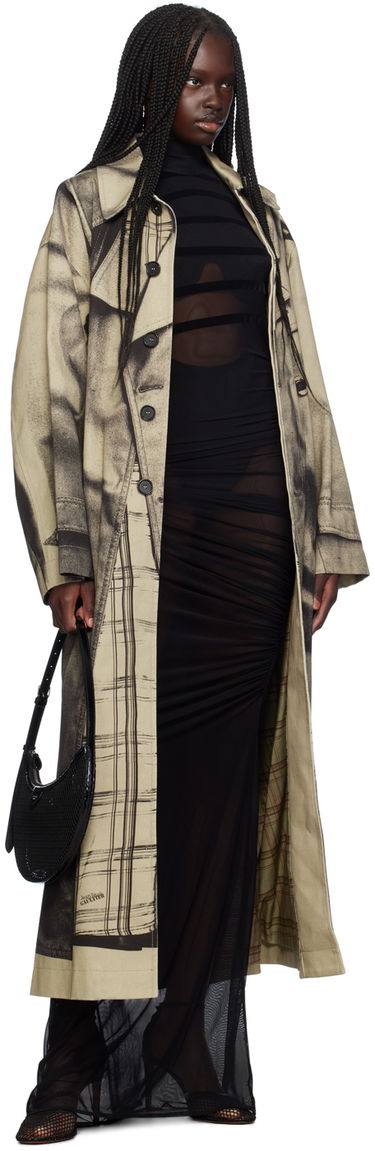 Kjole Jean Paul Gaultier Gaultier Striped Maxi Dress Sort | 24/30-F-RO234I-T004-0000, 3
