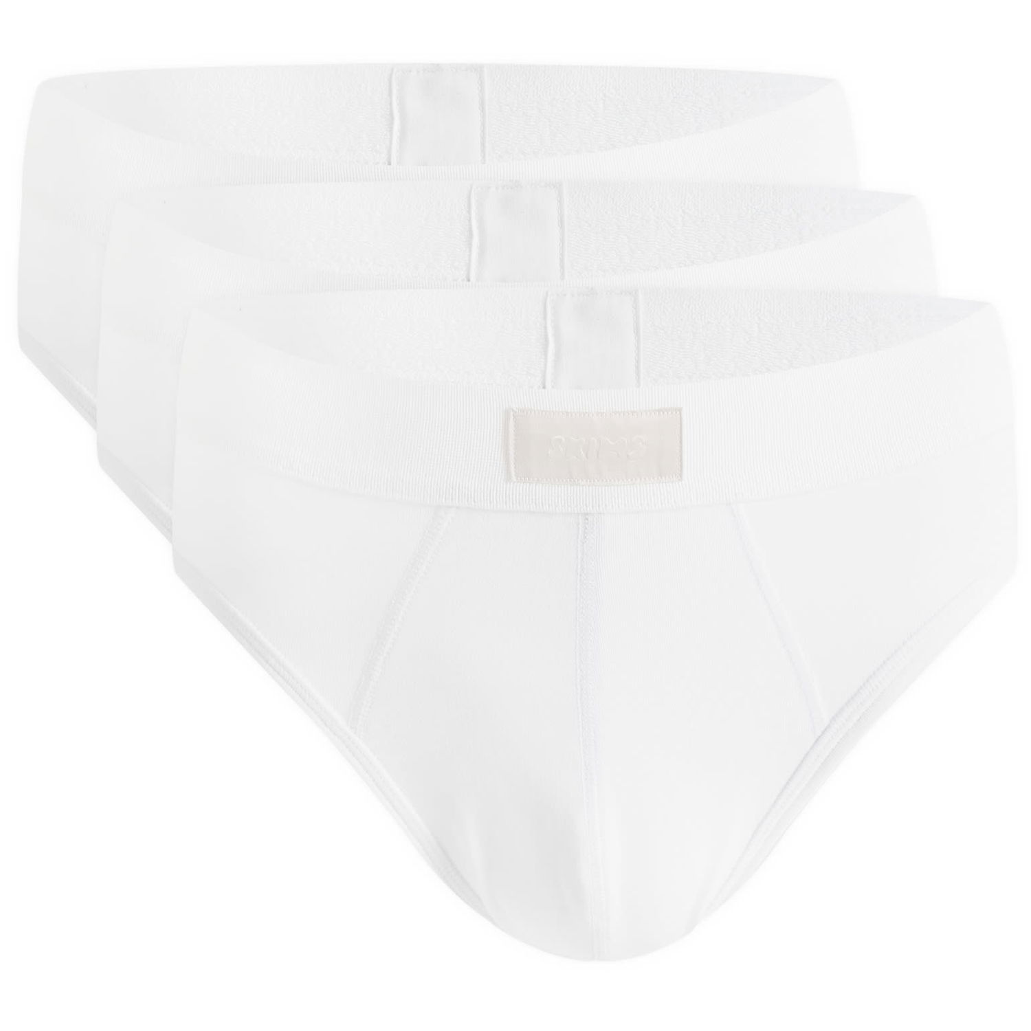 Trusser SKIMS 3-Pack Cotton Briefs Hvid | BO-BRF-5633M-CH, 0
