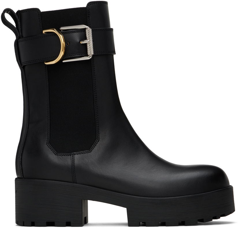 Tøj Givenchy Givenchy Voyou Chelsea Boots Sort | BE604UB22S001