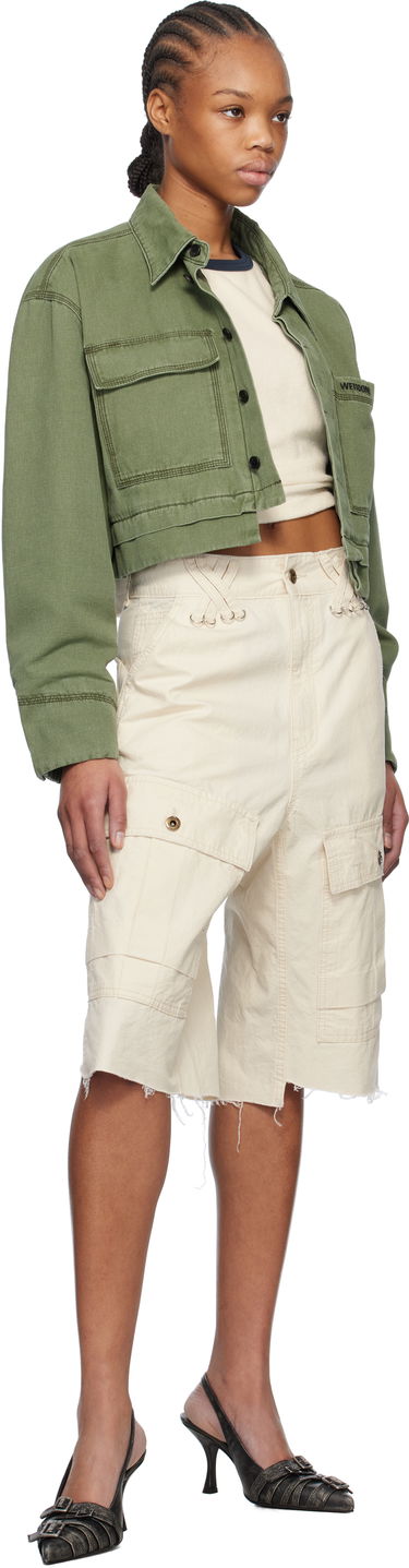 Jakke We11done We11done Cropped Work Jacket Grøn | WD-JK0-25-055-W-KK, 3