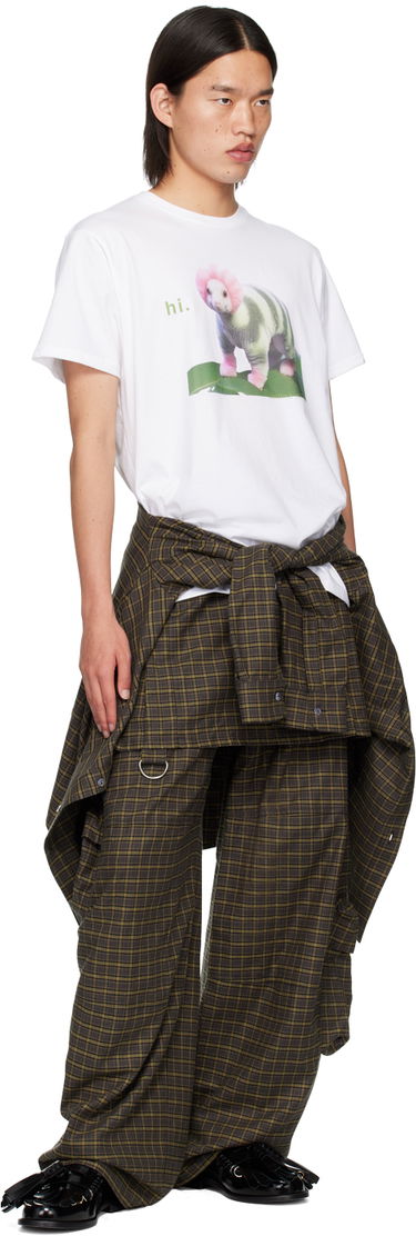 T-shirt Collina Strada Collina Strada 'Hi.' Graphic T-Shirt Hvid | XX3203, 3