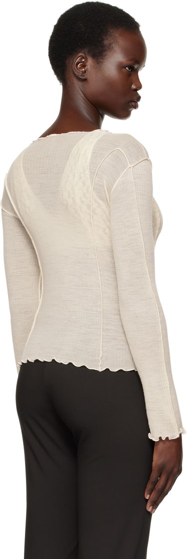 T-shirt Baserange Omato Long Sleeve T-Shirt Hvid | TTML-WO-SP25, 2