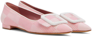 Tilbehør Manolo Blahnik Manolo Blahnik Maysale Buckle Ballerina Flats Lyserød | 124-2513-0003, 3