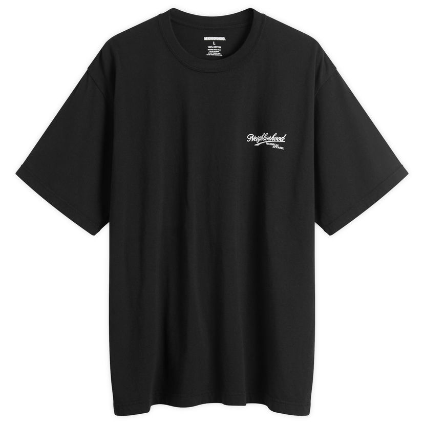 T-shirt Neighborhood SS-8 Cards Technical Apparel T-Shirt Sort | 252PCNH-ST08-BLK