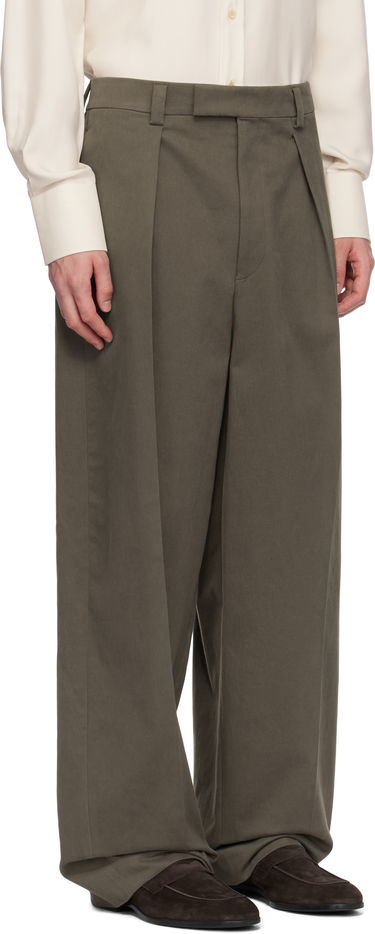 Bukser FERRAGAMO Ferragamo Inverted Pleats Trousers Grøn | 782861, 1