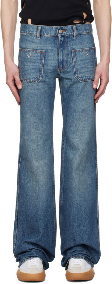 Jeans Coperni Coperni Four Pocket Straight Leg Jeans Blå | COPP108F2014MEN, 0