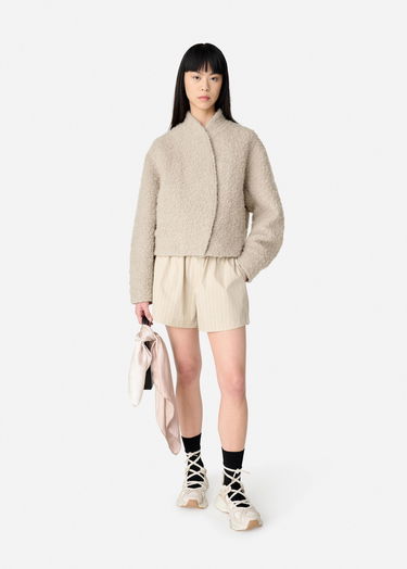 Bomberjakke AXEL ARIGATO Textured Cropped Jacket Beige | A3052001, 4